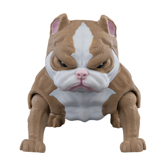 American Bully Figurine – Fierce Bulldog-Inspired Collectible Statue for Desk, Shelf or Gifting – 3D Printed in Canada