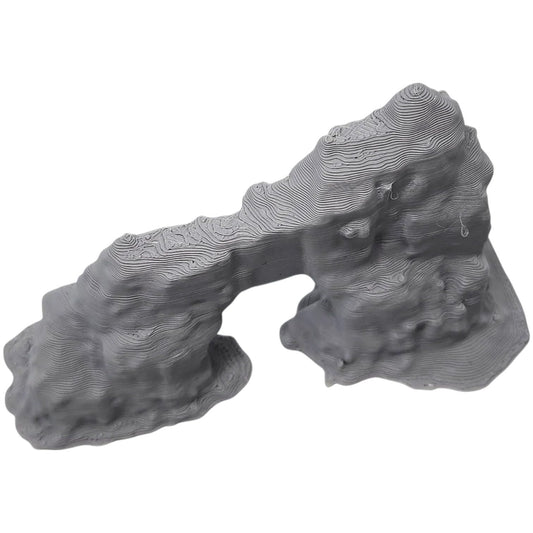 Rugged Stone Arch Terrain for Tabletop Gaming – Fantasy Diorama Rock Archway for RPGs, Wargames & Scenic Displays – 3D Printed in Canada
