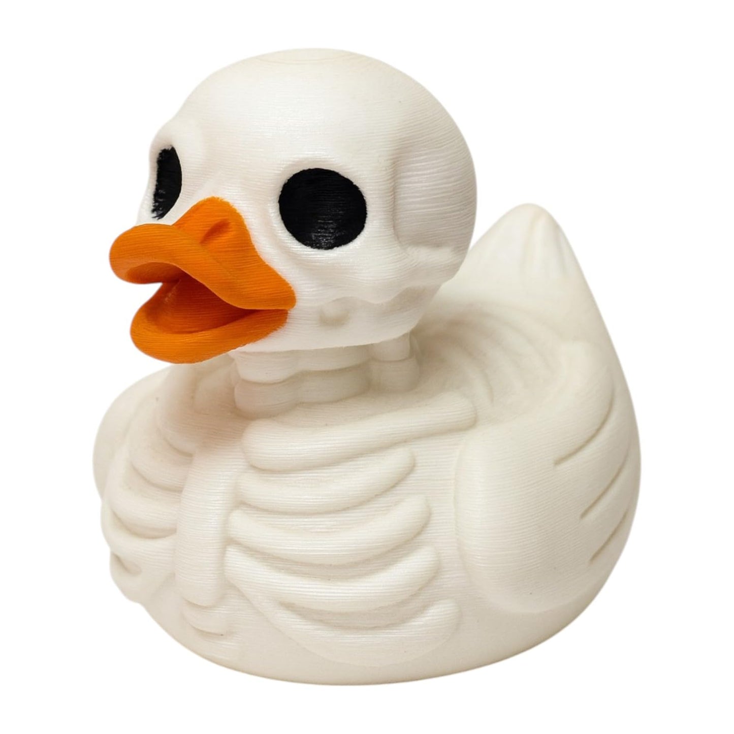 Bone-Chilling Skeleton Duck Figurine – Spooky Halloween Décor, Creepy Collectible Duck Sculpture, Gothic Horror Desk Ornament – 3D Printed in Canada