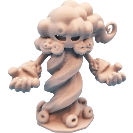 Storm Elemental Miniature – Cloud-Themed Fantasy Mini for DND, Pathfinder & TTRPG Combat – Paintable Weather Spirit Figure – 3D Printed in Canada