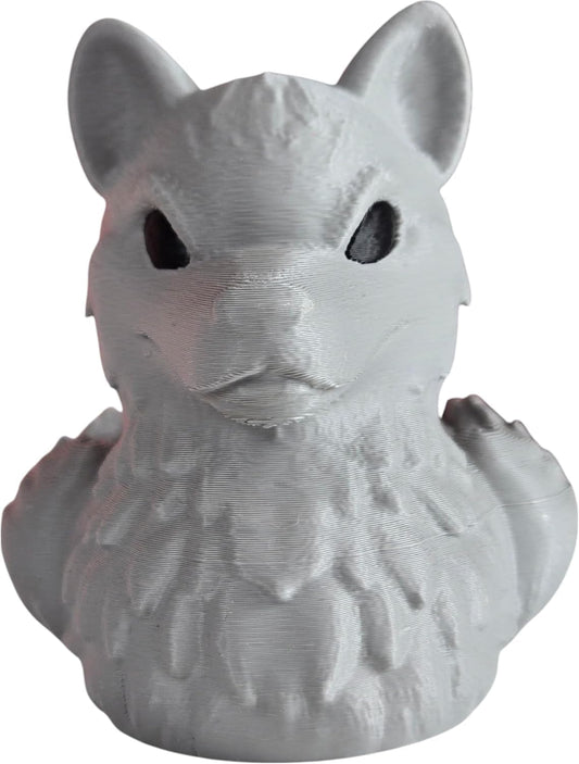 Wolf Duck Figurine – Off-Road Rubber Duck for Duck Duck 4x4, Cruise Ship Ducks & Dashboard Decor – Collectible Animal Mashup Gift, Vehicle Kindness Duck – 3D Printed in Canada (Large)