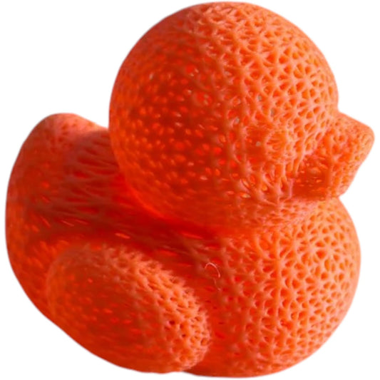 Voro Duck Figurine Sculpture – 3D Lattice Duck Desk Toy for Stress Relief, Decoration & Conversation – 3D Printed in Canada