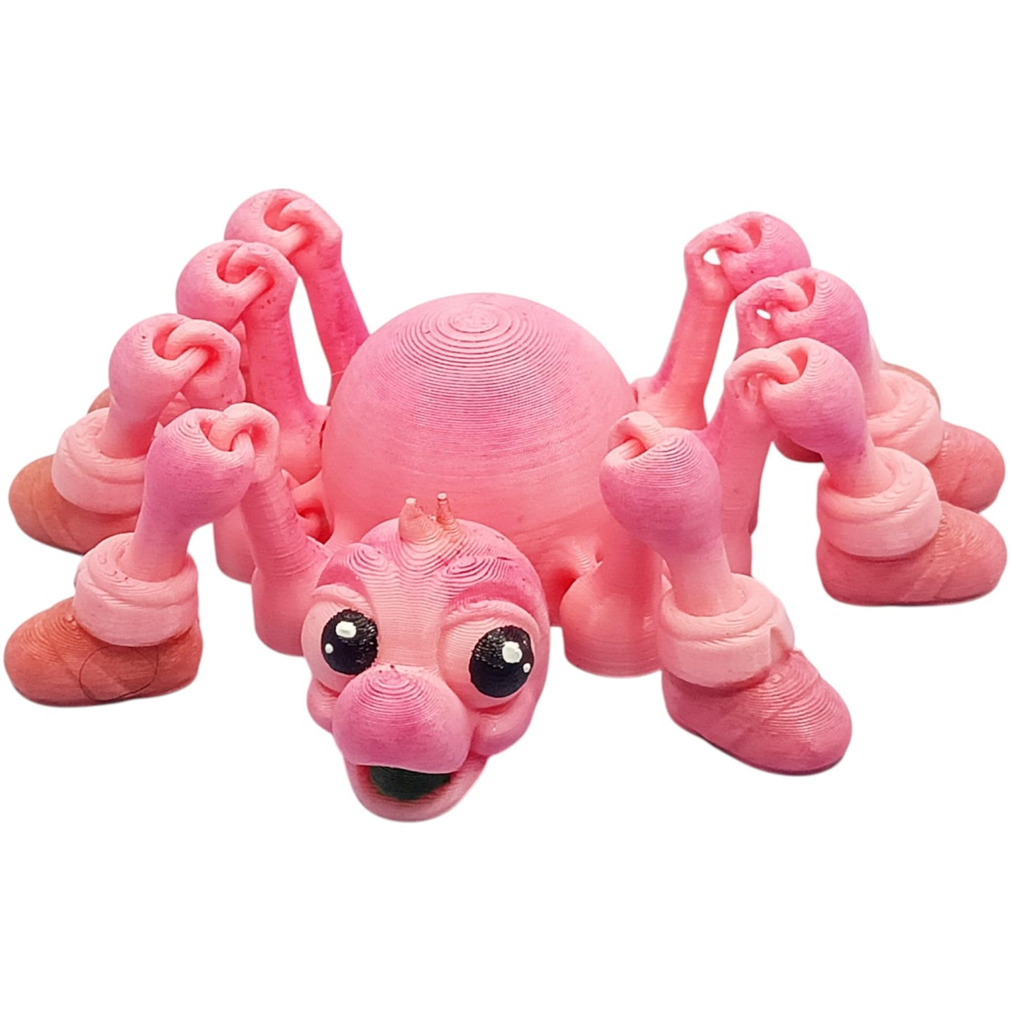 Adorable Articulated Spider Figurine – 3D Printed DIY Paintable Model for Desk Display, Fidget Play & Collectors – 3D Printed in Canada