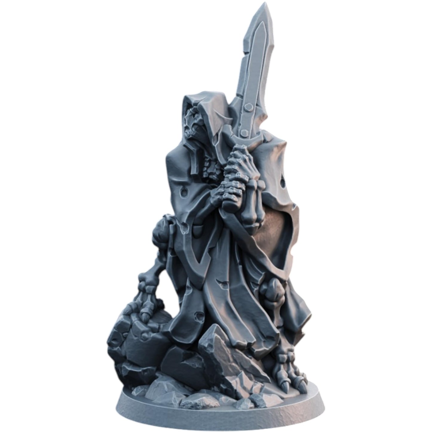 Undead Reaver Skeleton Warrior Miniature for Tabletop RPGs, Painting & Wargaming – Highly Detailed Resin Fantasy Figure – 3D Printed in Canada
