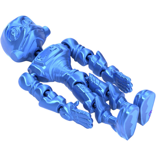 Articulated Robot Fidget Figurine – Print-in-Place DIY Posable Robot for Desk Display, Stress Relief & Custom Painting – 3D Printed in Canada
