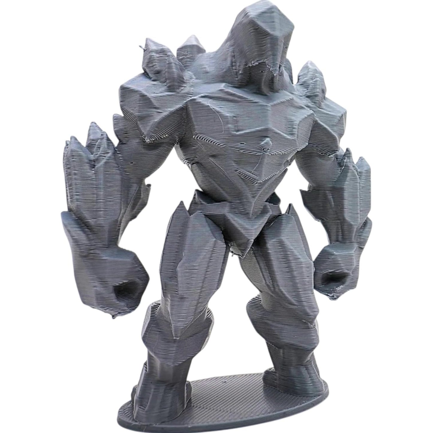 Ice Golem Miniature – Frost Elemental Monster for D&D & Tabletop RPGs – Paintable Frozen Construct Figure – 3D Printed in Canada