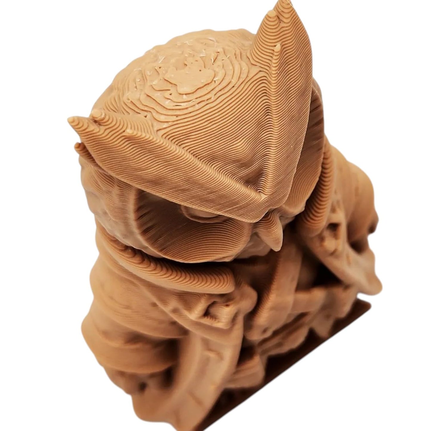 The Sorcerer Owl Figurine – Fantasy Owl Mage with Cloak & Spellcaster Garb – Owls & Dragons Collection – Paintable Display Miniature – 3D Printed in Canada