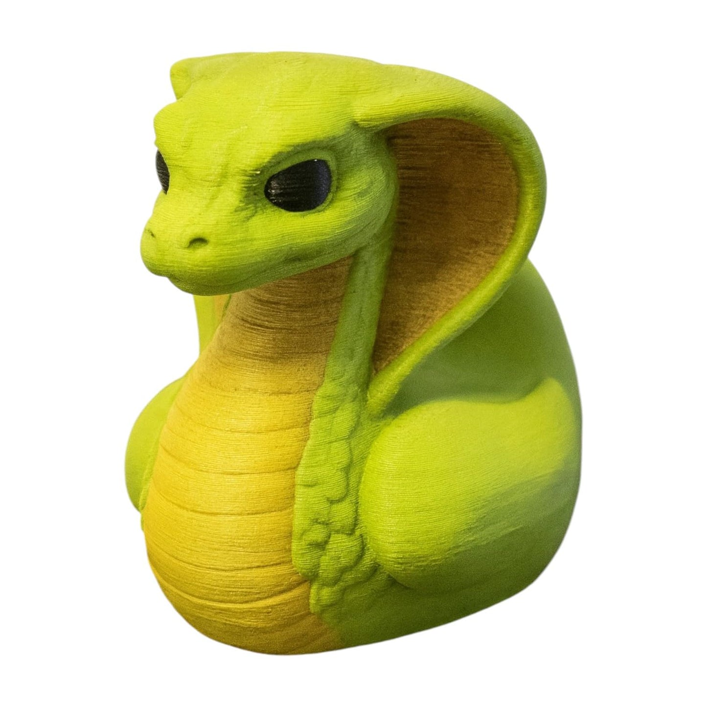 Cobra Duck Figurine – Snake-Inspired Duck Hybrid with Hooded Head & Bold Stare – Unique Reptile Collectible for Shelf or Desk – 3D Printed in Canada