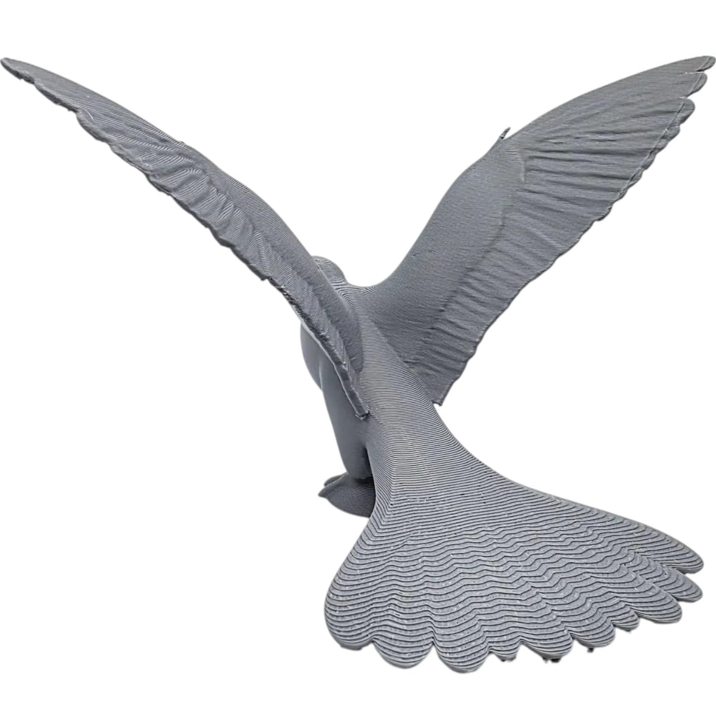 Falcon Preflight Check Figurine – Majestic Bird of Prey Sculpture with Outstretched Wings – 3D Printed in Canada