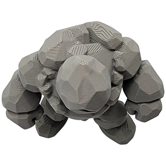 Lesser Earth Elemental Miniature – Tabletop RPG Monster for DND & Pathfinder | Rock Guardian Fantasy Mini – 3D Printed in Canada