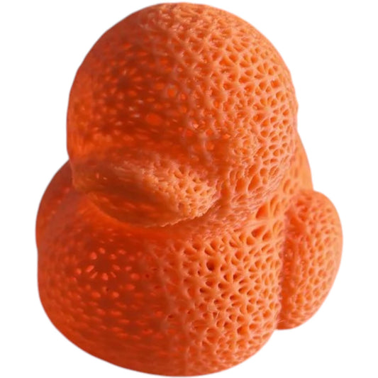 Voro Duck Figurine Sculpture – 3D Lattice Duck Desk Toy for Stress Relief, Decoration & Conversation – 3D Printed in Canada