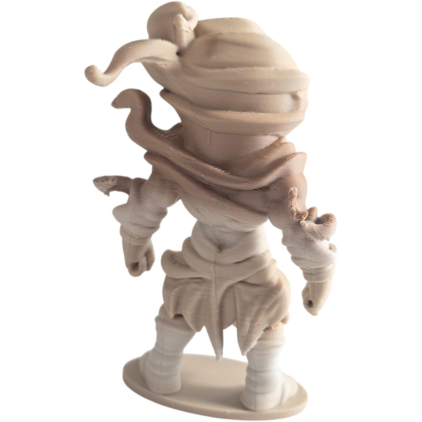 Tornado Elemental Figurine – Whirlwind Storm Elemental Boss Miniature for RPG Battles – Paintable Air Creature – 3D Printed in Canada