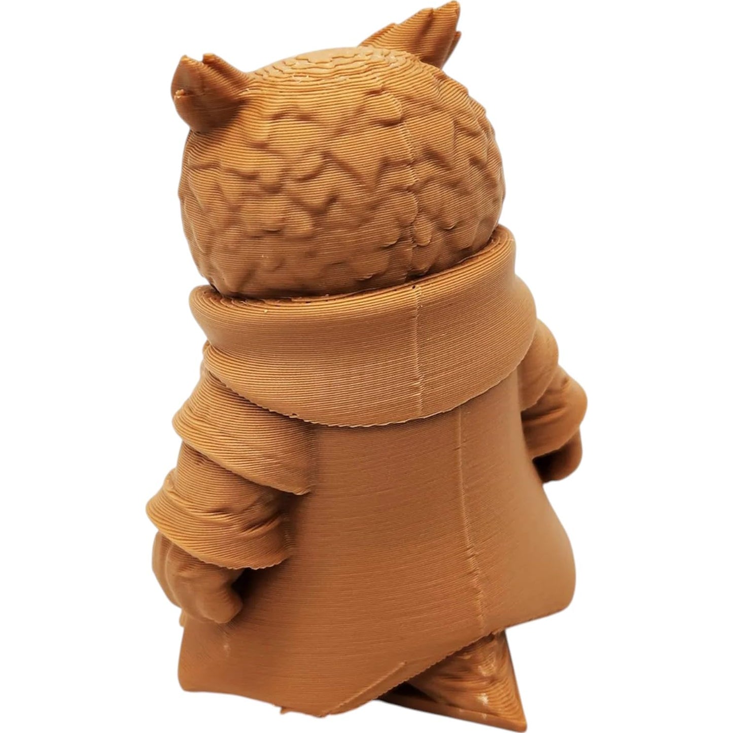 The Sorcerer Owl Figurine – Fantasy Owl Mage with Cloak & Spellcaster Garb – Owls & Dragons Collection – Paintable Display Miniature – 3D Printed in Canada