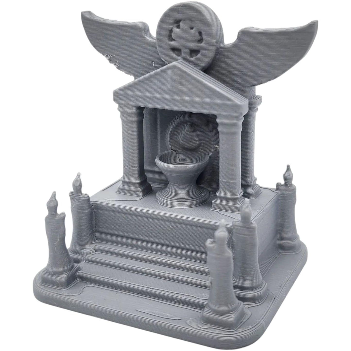 Sun God Altar Miniature – Fantasy Temple Ritual Terrain for Tabletop RPGs, Dioramas & Sacred Encounter Maps – 3D Printed in Canada
