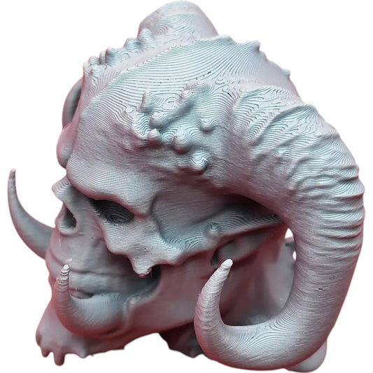 Demon Ogre Skull – Spiked Fantasy Monster Cranium Display for Tabletop, Horror Dioramas & Dungeon Decor – 3D Printed in Canada