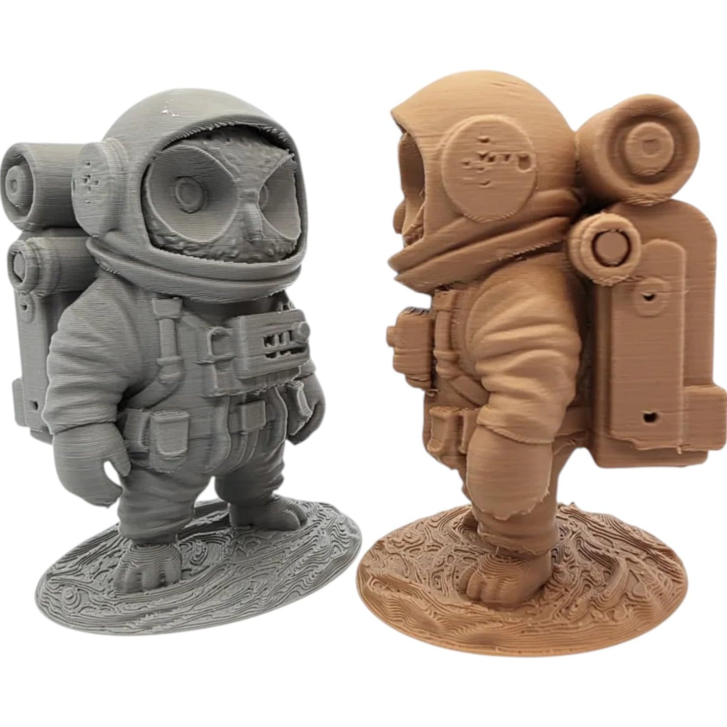 Owl Astronaut Space Explorer Figurine – 3D Printed in Canada