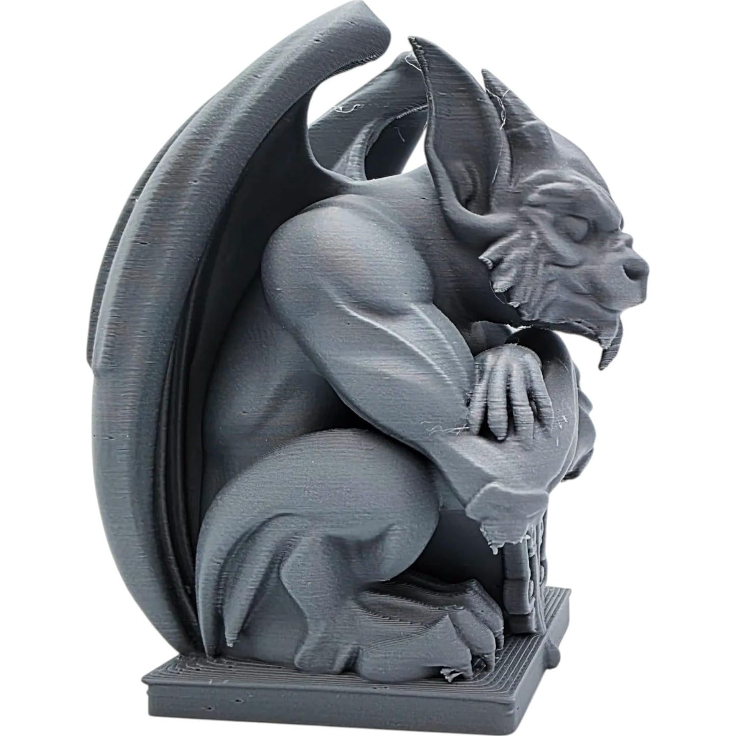Hellhound Gargoyle Statue – Gothic Fantasy Tabletop Decor for RPG Masters, Collectors & RPG Fans – 3D Printed in Canada