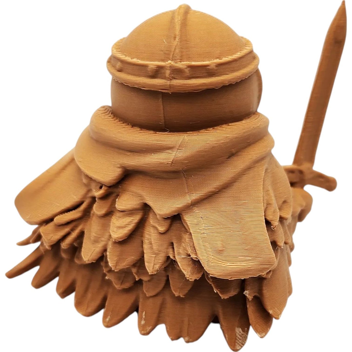 The Paladin Owl Figurine – Armored Fantasy Owl Knight with Sword & Valor Cloak – Owls & Dragons Collection – Paintable Miniature for Display or Tabletop – 3D Printed in Canada