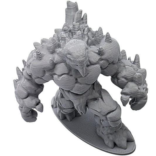 Moving Mountain Golem Miniature – Elemental Rock Creature for Fantasy RPG, Display, or Diorama Terrain – Earth Guardian Figurine – 3D Printed in Canada