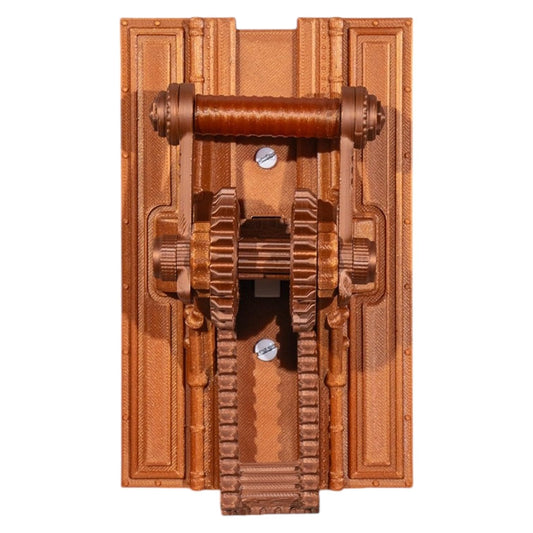 The Right Lever Light Switch Cover – Steampunk Gear Wall Plate – Industrial-Style Light Switch Accent – 3D Printed in Canada