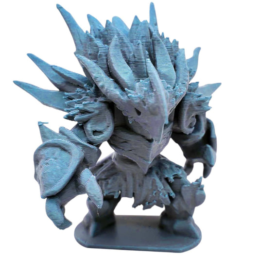 Ice Elemental Figurine – Frost Creature Miniature for Fantasy RPG, Wargames, or Display – Spiked Glacier Golem Model – 3D Printed in Canada