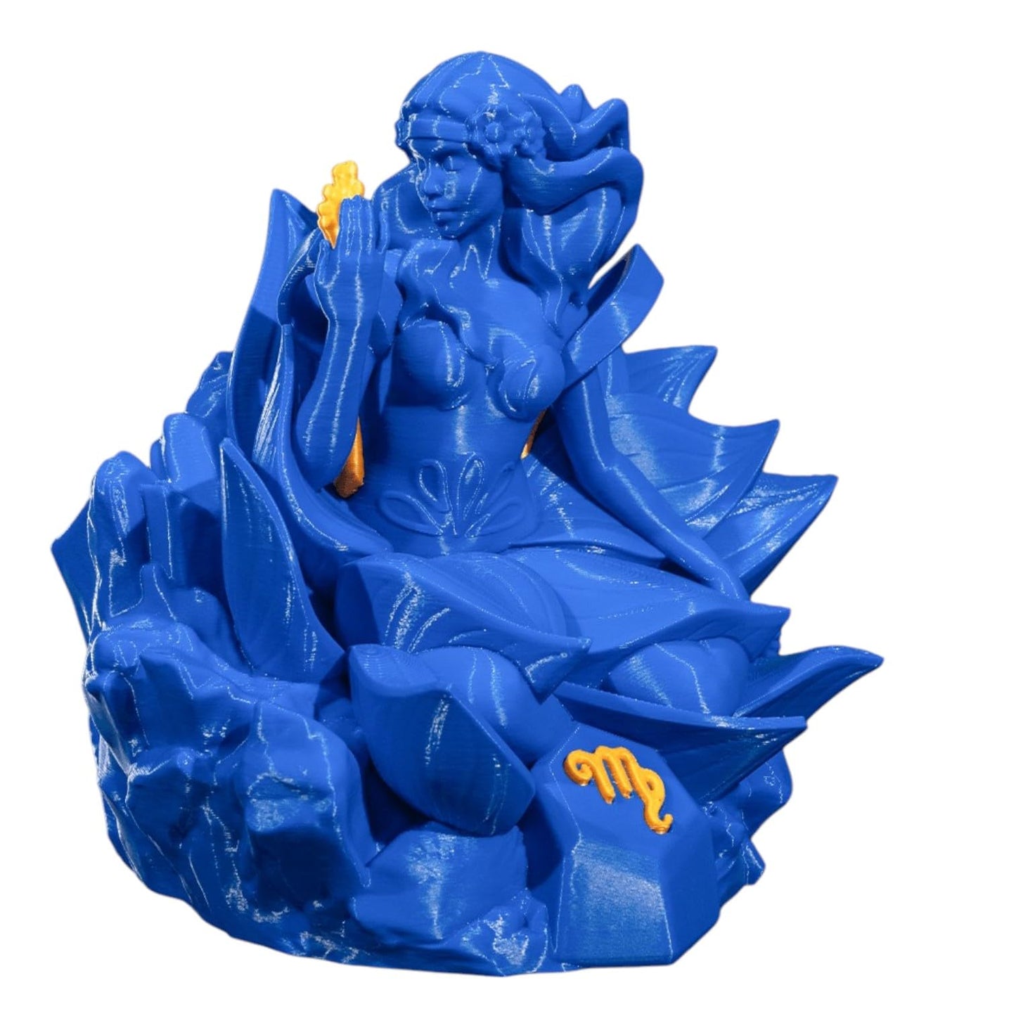 Virgo Zodiac Figurine – Astrology Star Sign Statue with Wheat Symbol – Desktop Decor for Astrology Lovers & Collectors – Virgo Birth Sign Gift Display – 3D Printed in Canada
