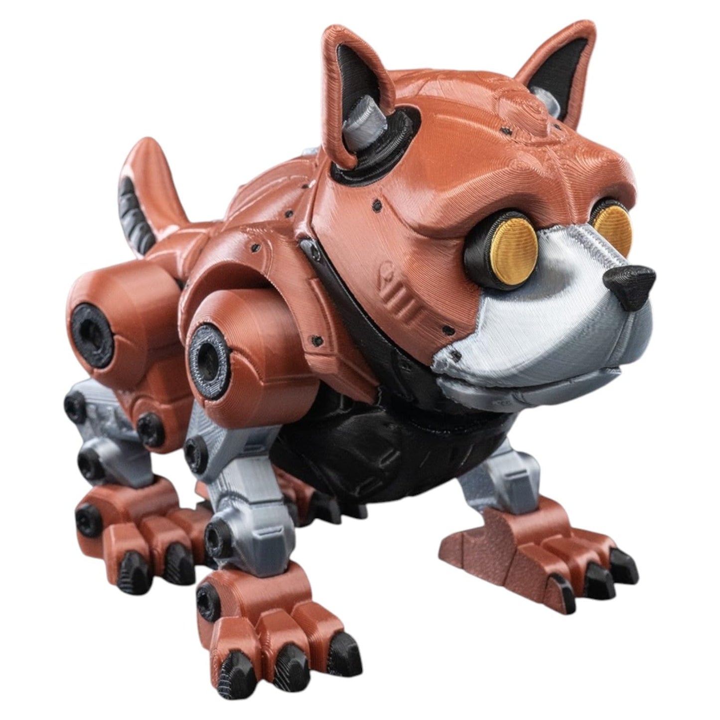 Dogobot Mecha Figurine with Hidden Pilot – Robotic Desk Fidget for Teens & Adults – Stress Relief & Collectible – 3D Printed in Canada