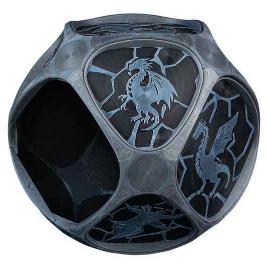 Dragon Pattern Pet House – Fantasy-Inspired Indoor Cat & Small Dog Cave – Cozy 3D Lair – 3D Printed in Canada