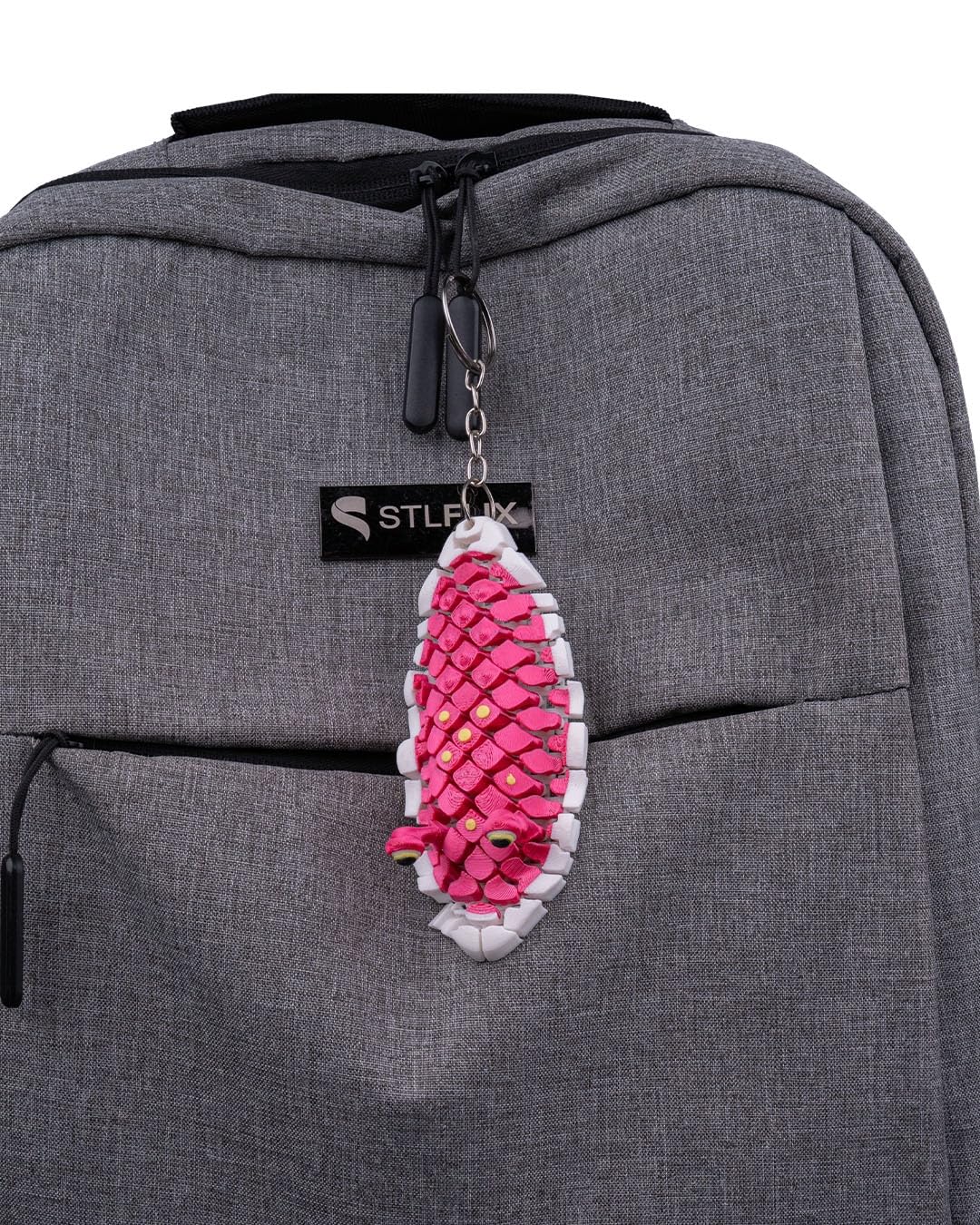 Doug the Sea Slug Articulated Fidget Keychain – Bright Ocean Oddity for Teens & Adults – 3D Printed in Canada