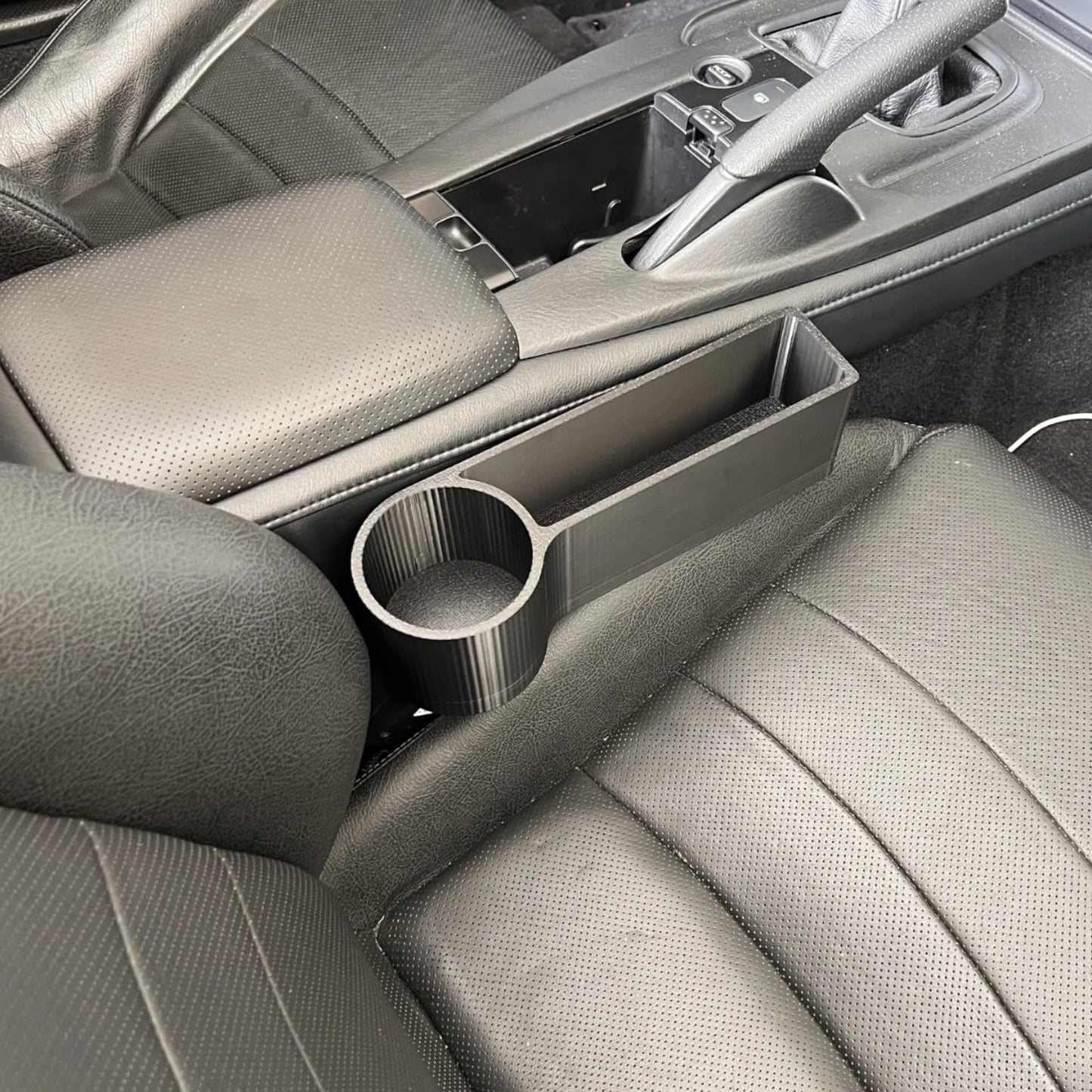 Crevice Caddy – Car Seat Gap Organizer with Cup Holder for Cars, Trucks & SUVs – Smart Storage Between Seats – 3D Printed in Canada