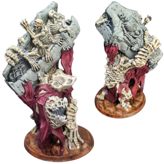 Undead Monstrosity Miniature 32mm Scale | Horror Carrying Pile of Skeletons for Fantasy Tabletop RPG & Painting – 3D Printed in Canada