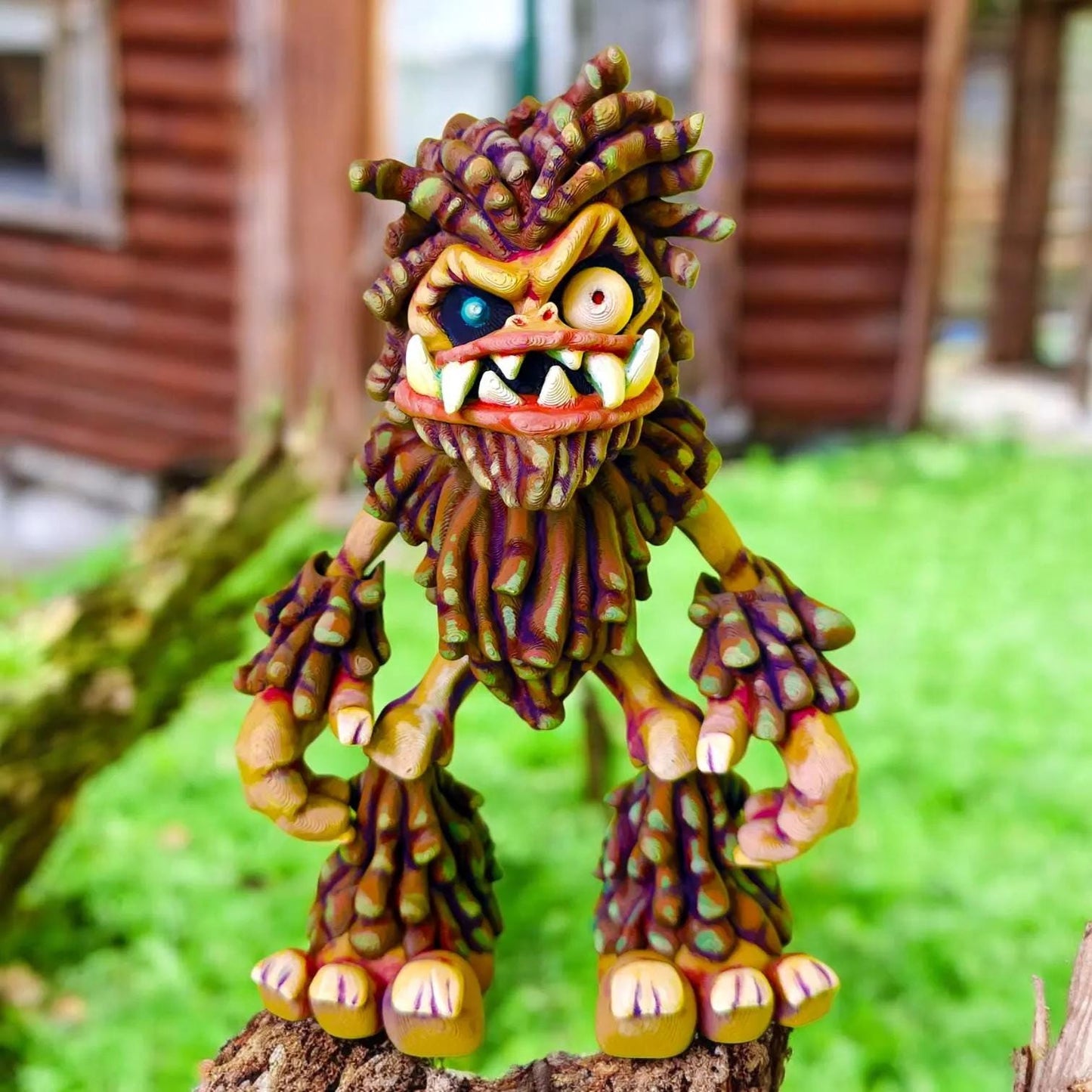 Articulated Bigfoot Figurine – 3D Printed Cryptid Collectible & Poseable Decor | Eco-Friendly