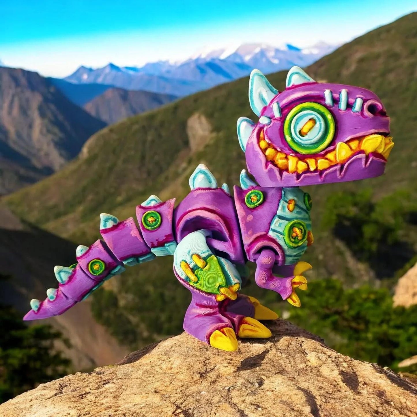 Articulated Stuffed T-Rex Figurine - 3D Printed Dinosaur Collectible Fidget Toy - Detailed | Perfect for Dino Fans