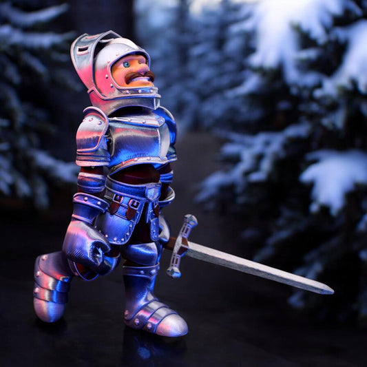 Flexi Factory Knight – 3D Printed Articulated Knight | Poseable & Fun Collectible
