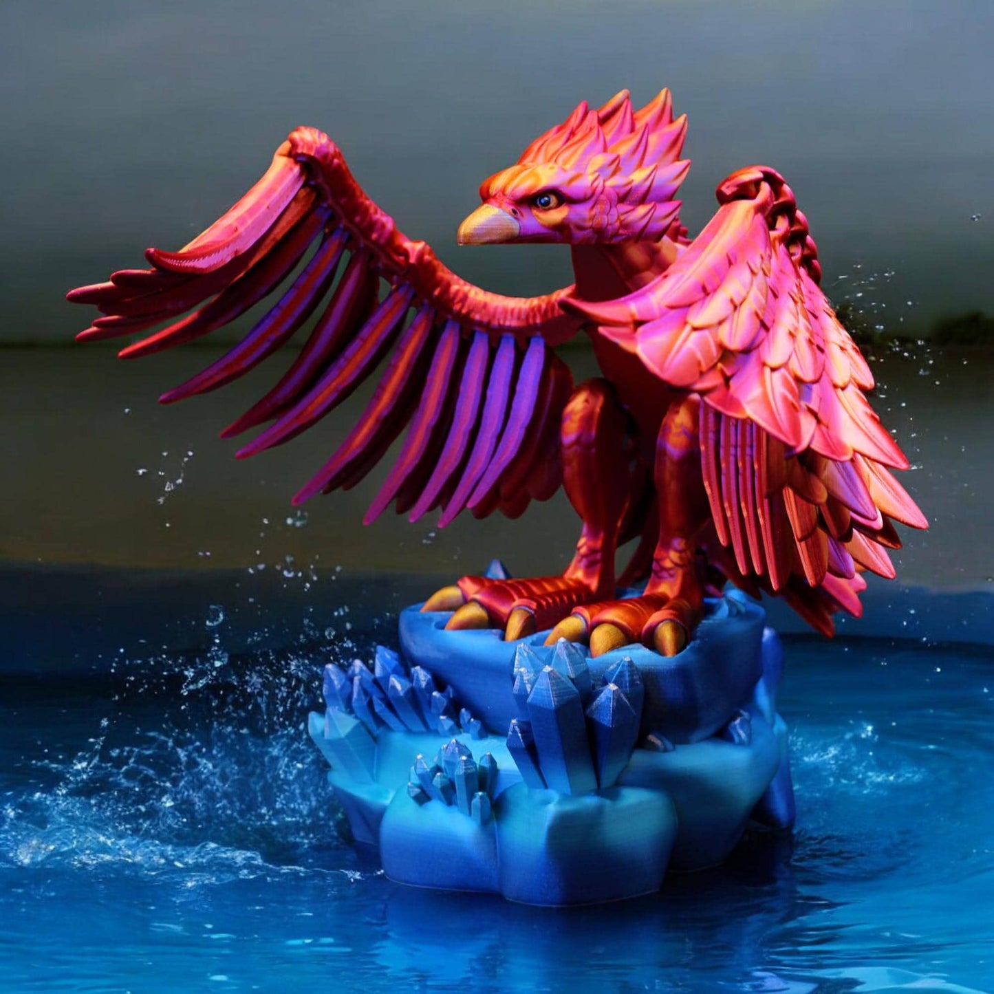 Flexi Factory Phoenix – 3D Printed Articulated Phoenix | Poseable & Mythical Collectible