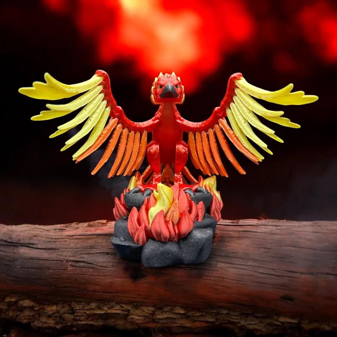 Flexi Factory Phoenix – 3D Printed Articulated Phoenix | Poseable & Mythical Collectible
