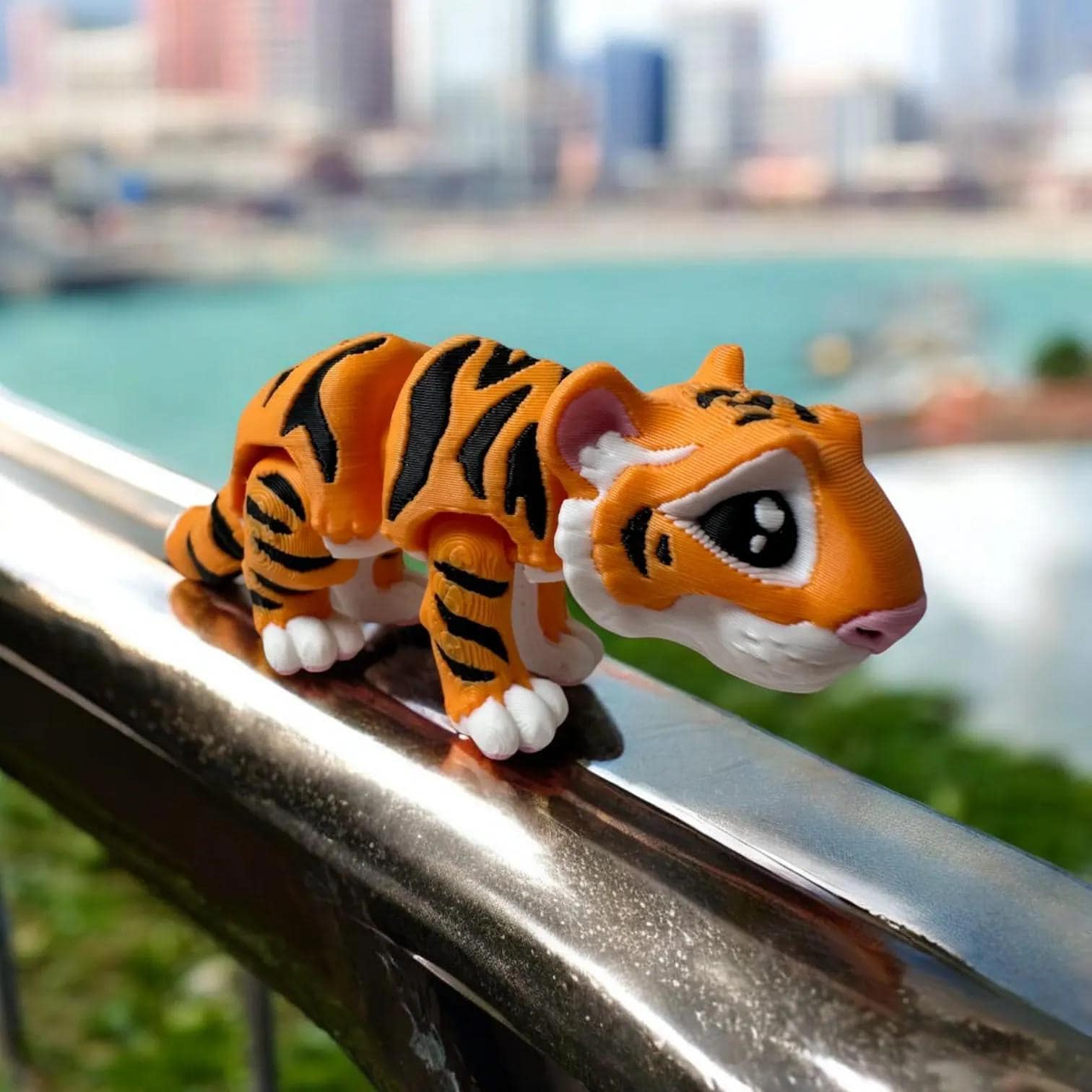 Articulated Mini Tiger – 3D Printed Articulated Fidget Toy | Poseable & Fun Collectible