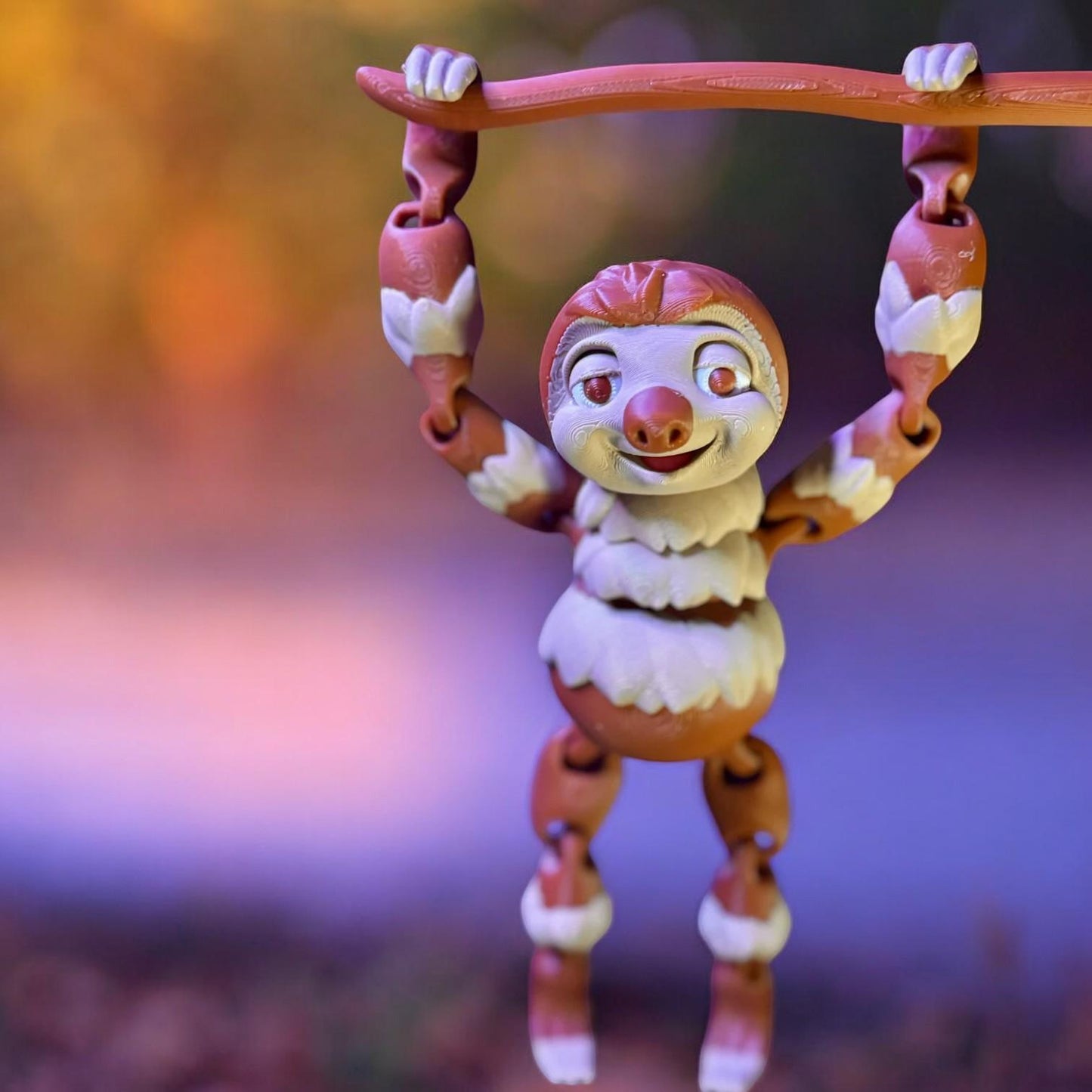 Flexi Factory Sloth – 3D Printed Articulated Sloth | Poseable & Adorable Collectible