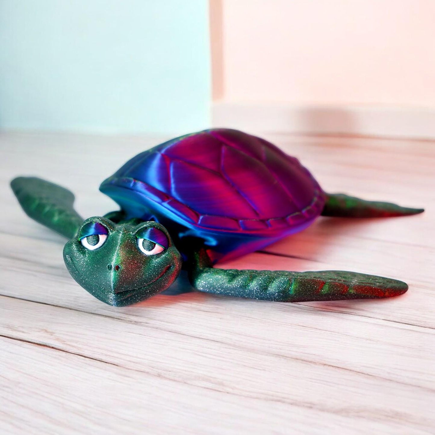 Flexi Factory Turtle – 3D Printed Articulated Turtle | Poseable & Fun Collectible