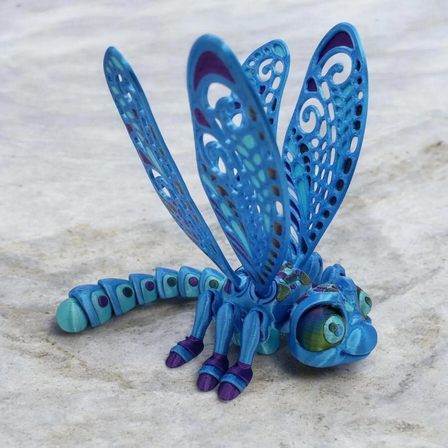 Flexi Factory Dragonfly – 3D Printed Articulated Dragonfly Fidget Toy | Poseable & Fun Collectible