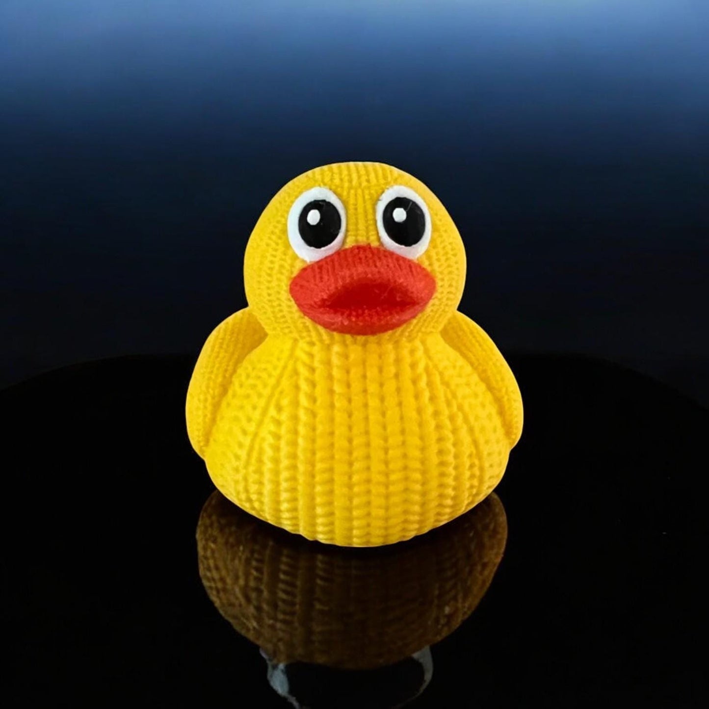 Knitted-Themed Rubber Duck – 3D Printed Cozy and Quirky Collectible | Unique Display Piece