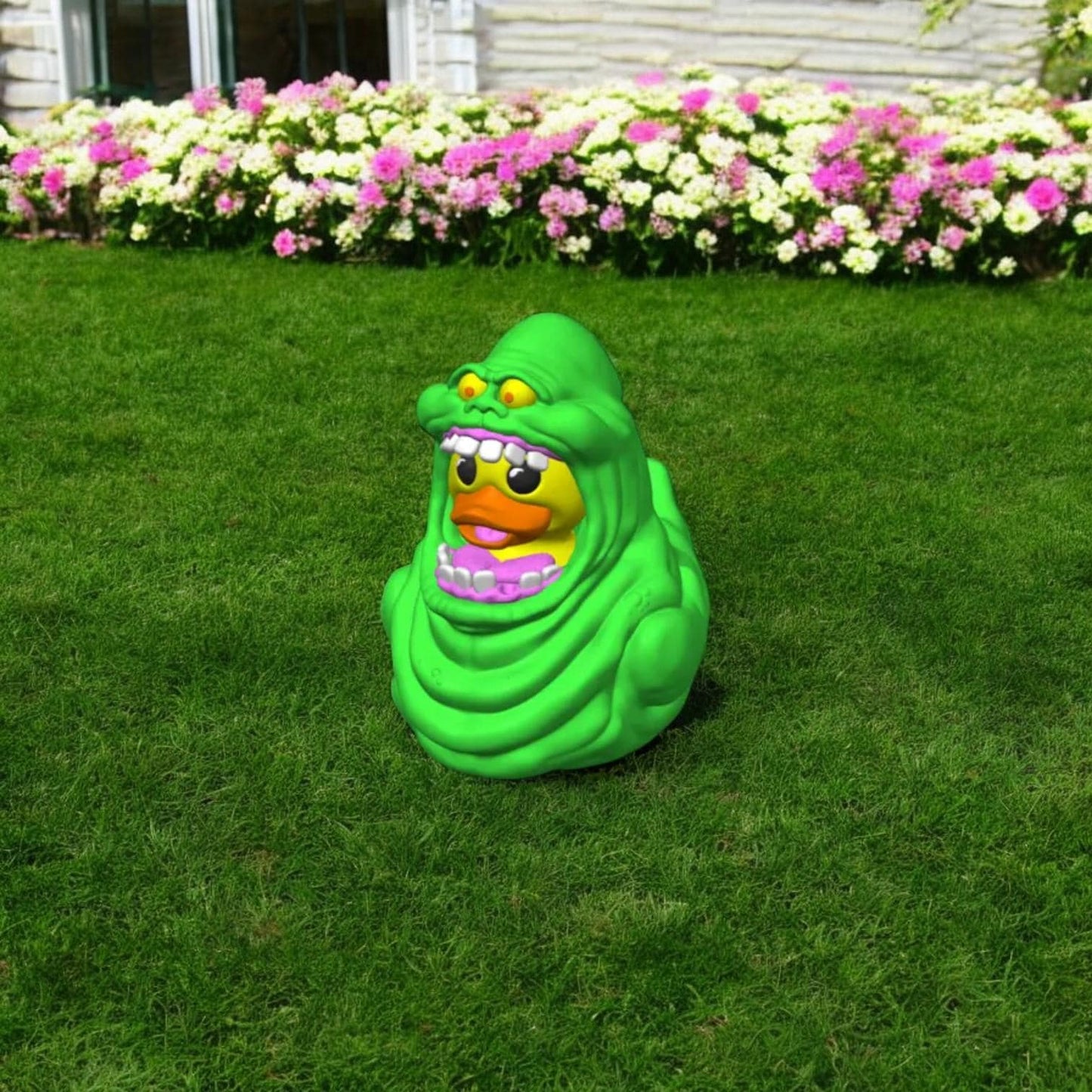 Slimer-Themed Rubber Duck – 3D Printed Fun and Creepy Collectible for Ghostbusters Fans | Quirky Display Piece