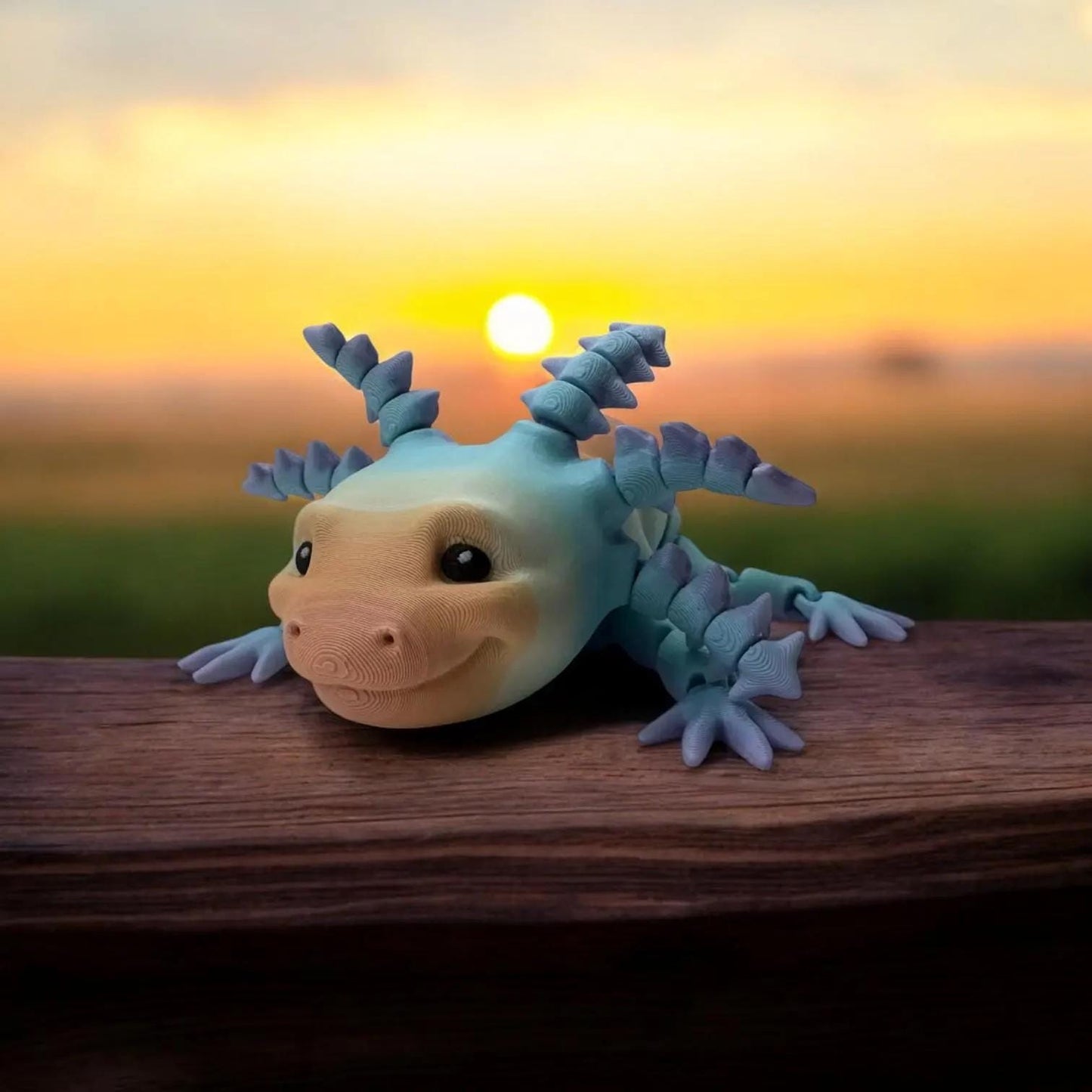 Articulated Axolotl – 3D Printed Articulating Fidget Toy | Poseable & Fun Collectible