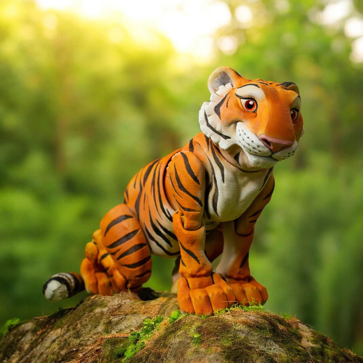 Articulated Tiger – 3D Printed Articulated Fidget Toy | Poseable & Fun Collectible