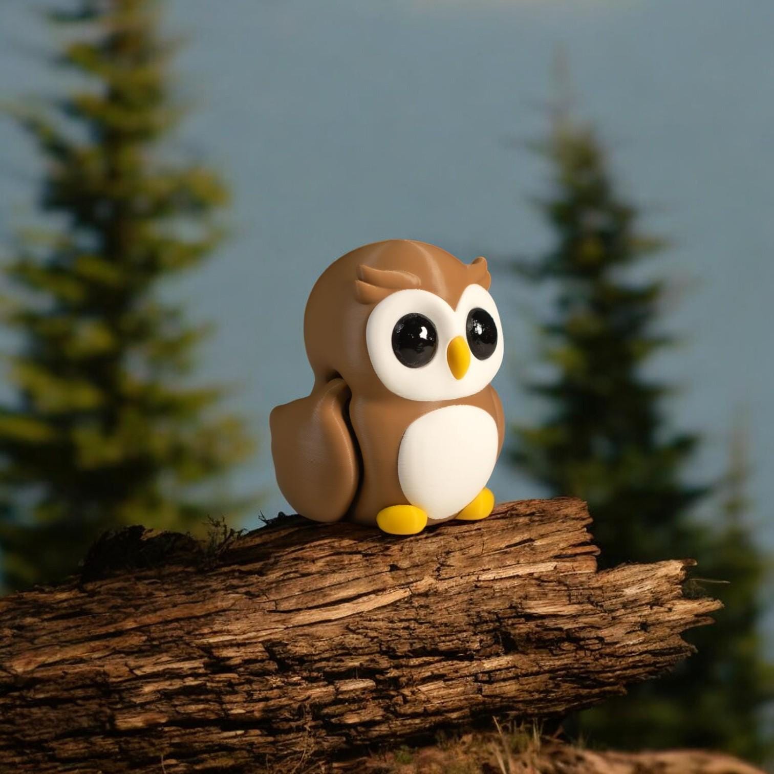 Baby Owl – 3D Printed Cute Mini | Adorable Collectible | Made in Canada | Available in Packs of 5, 10, 50, or 100