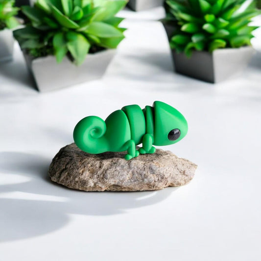 Baby Chameleon – 3D Printed Cute Mini | Adorable Collectible | Made in Canada | Available in Packs of 5, 10, 50, or 100