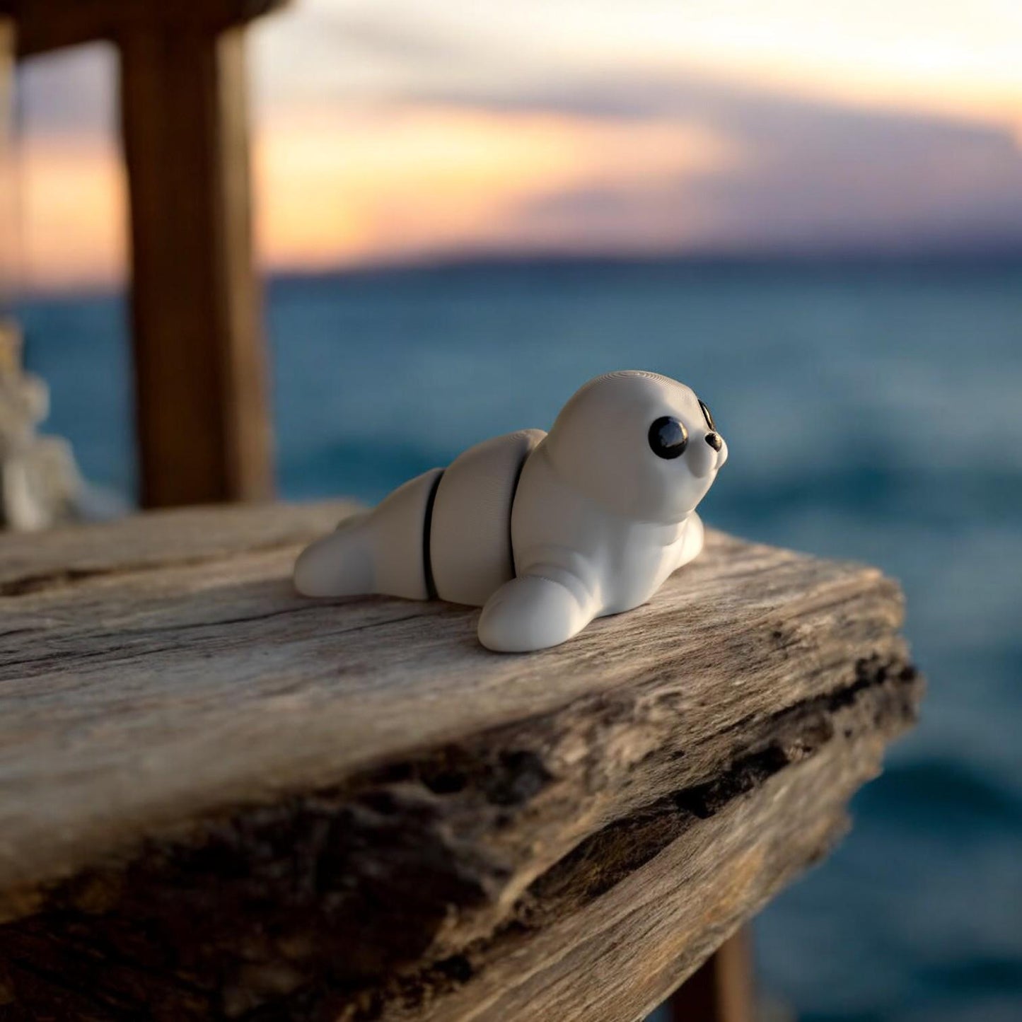 Baby Seal – 3D Printed Cute Mini | Adorable Collectible | Made in Canada | Available in Packs of 5, 10, 50, or 100