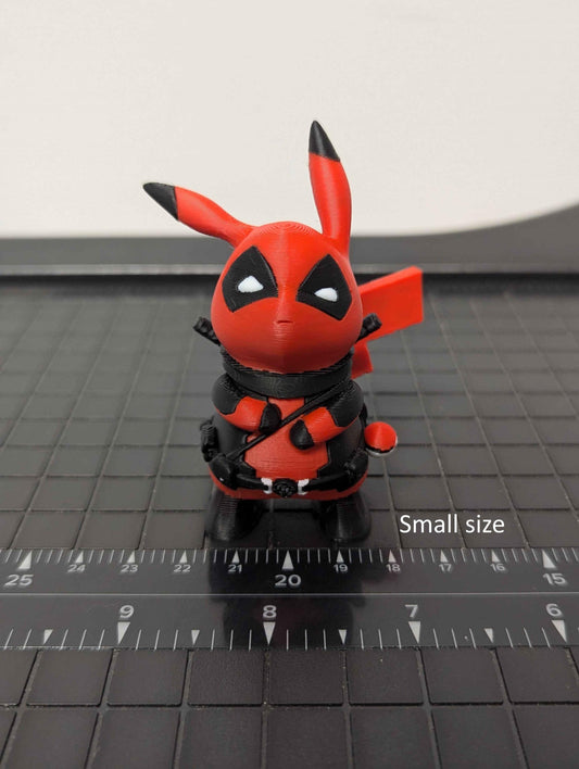 PikaPool – 3D Printed Pikachu x Deadpool Mashup Figurine | Fun Collectible for Pokémon and Marvel Fans