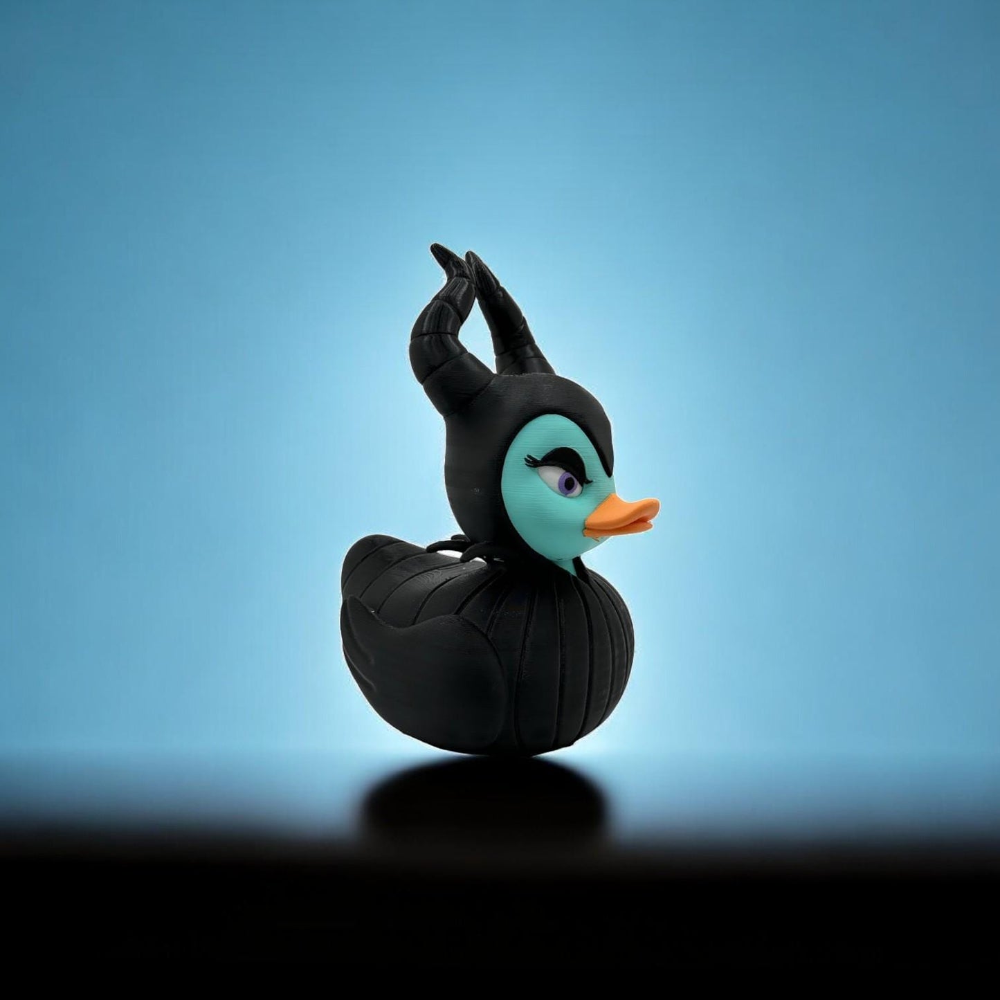 Maleficent-Themed Rubber Duck – 3D Printed Enchanting Collectible for Disney Fans | Unique Display Piece