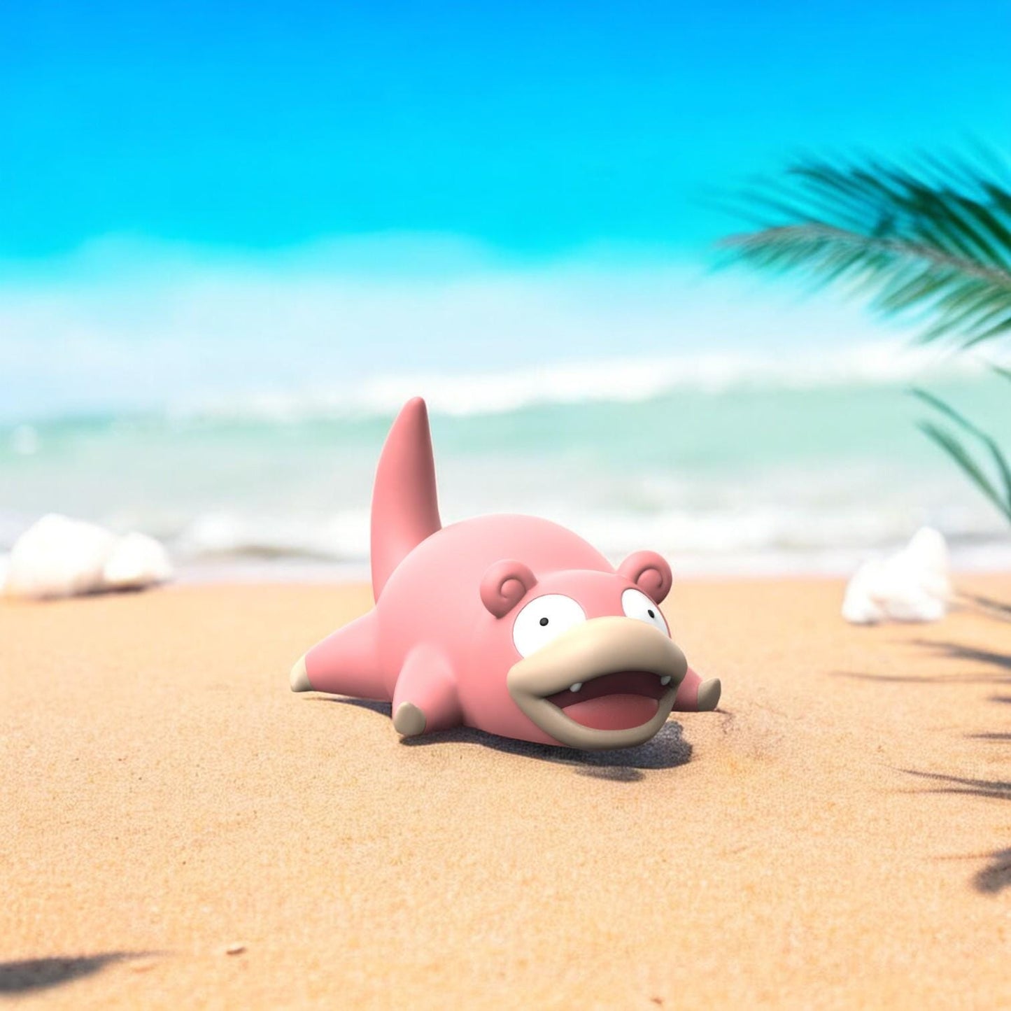 Slowpoke-Inspired Figurine – Cute Relaxing Pokémon Collectible | 3D Printed Decor